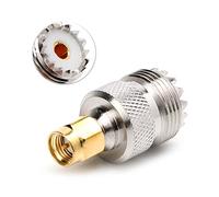 GinMimi Adaptateur de connecteur coaxial SMA mâle vers UHF femelle SO-239 SO239 Radio