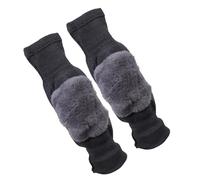 GinMimi Genouillère thermique d'hiver pour homme et femme - Manches longues et extensibles - En polaire épaisse