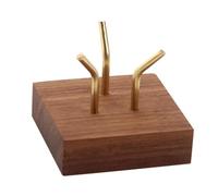 GinMimi Présentoir en bois sophistiqué pour cristaux, fossiles et objets de collection - Support minéral, L, Comme décrit