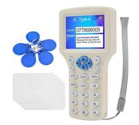 Ginobili Lecteur de carte à puce RFID NFC + 5XCUID Porte-clés/carte RFID Duplicateur RFID 125K 13.56MHz IC/ID Key Writer RFID