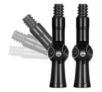 Ginobili Lot de 2 adaptateurs d'angle rotatifs pour tige d'extension filetée - Adaptateur de barre de couleur pour fixation au plumeau