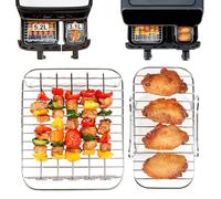 GINOYA 2 Pièces Grille de Cuisson pour Friteuse Moulinex Air Fryer Deux Compartiments 5,2 L/3,1 L EZ901820, Accessoires pour Friteuses, Accessoires Air Fryer