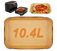 GINOYA Lot de 100 doublures de friteuse à air comprimé pour tiroir Ninja Flexi AF500UK Duronic AF34, accessoires de friteuse à air pour friteuse instantanée VersaZone 8,5 l