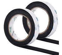 GINOYA Lot de 2 rouleaux de patins autocollants pour meubles de 22 mm, 2 m x 2 rouleaux de feutre pour sols en bois dur pour éviter les rayures, insonorisation, écran de projection alternative