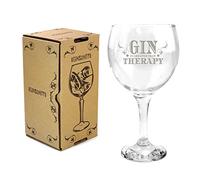 Ginsanity [The Gin Collective Coupe de Verres Gin & Tonic Ballon Cocktail/Lunettes Dans Une Boîte Cadeau [545ml] - Gin is Cheaper than Therapy