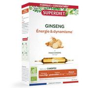 Super Diet Complément alimentaire Ginseng Bio – Énergie & Dynamisme – 20 ampoules de 10 ml