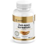 Ginseng coréen Panax ginseng 1000 mg, extrait standardisé, 100 gélules | Extrait de Panax ginseng standardisé à 5 % de ginsénosides, format pratique pour une prise quotidienne