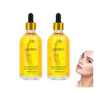 Ginseng Face Serum, Nourishing Hydration Softening Hydration Easily Absorbed Fresh Face Moisturising Essence, Wrinkles & Reduce Fine Lines, Hydrate & Moisturise For all Skin (2PCS)