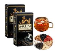 Ginseng Five Treasures Kidney Care Tea, KidneyTea Formula Ginseng Five Treasure Tea, Men’s Herbal Teas, Chinese Herbal Kidneys Teas Bag for Men (2)