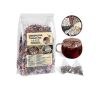 Ginseng Five Treasures Tea Kidney Tonifying Tea Chinese Herbal Tea Making Natural Organic Male and Female Kidneyand Detoxifying Tea Precious Medicinal