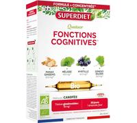 Ginseng, Mélisse, Myrtille, Gingko biloba - Fonctions cognitives - Ampoules