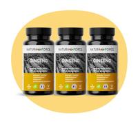 Ginseng Rouge Bio de Corée en Gélules Végétales - Naturel & Titré à 15% de Ginsénosides - Aide à Réduire la Fatigue - Tonus & Concentration - Analysé et Conditionné en France - 3 x 90 Gélules