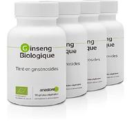 GINSENG ROUGE BIO | PACK 3+1 GRATUIT | 200 mg / 360 gélules | Energie (fatigue), Équilibre émotionnel, Libido | Fabriqué en France