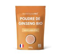 Ginseng rouge bio poudre 100g energie et concentration