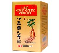 Ginseng Rouge de Corée, 500 mg, 100 Gélules | Panax Ginseng 100% Sans Additifs et Authentique Coréen | Énergie Physique et Mentale | Racines de 6 Ans d’âge, Absorption Maximale, Qualité Ilhwa