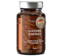 Ginseng Sibérien Extrait | 900mg Eleutherocoque Poudre per dose | Anit-Fatigue, Energie, Équilibre | 60 Gélules | Végan