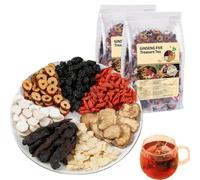 Ginseng Six Treasure Tea, Ginseng & Mulberry Herbal Tea, Chinese Kidney Cleansing Six Treasure Teas for Men (50pcs)