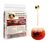 Ginseng Six Treasure Tea, Ginseng & Mulberry Herbal Tea, Kidney Teas Formula for Men and Women