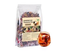 Ginseng Six Treasure Tea, Kidney Tea Formula Ginseng Six Treasure Teas for Daily Wellness, Mulberry, Goji Berry, Red Date | 30 Tea Bags for Men & Women (1 Pack)
