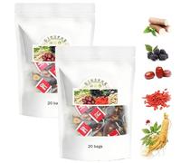 Ginseng Six Treasure Tea,Men’s Herbal Tea, Individually Packed 20 Bags (2)