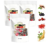 Ginseng Six Treasure Tea,Men’s Herbal Tea, Individually Packed 20 Bags (3)