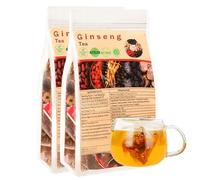 Ginseng Six Treasure Tea, Organic Natural Six Treasure Teas for Daily Wellness, Ginseng, Mulberry, Goji Berry, Red Date | 30 Tea Bags for Men & Women (2 Pack)