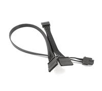 Gintai 6 Broches mâle vers 1 to 3 à 15PIN SATA Connecteur PCI-E 6 pour EVGA 1000 GQ 80+ Gold 1000W Adaptateur Secteur Câble gainé pour Alimentation SATA Disque Dur Câble d'alimentation