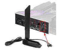 Gintai Antenne WiFi 7 Amplifiers Tri-Bande 6GHz/5GHz/2.4GHz WLAN Antenne WiFi PC pour WiFi 7 Carte,12dBi Bluetooth 5.4,Base Magnétique, Amplificateur Signal 802.11be pour PC/Routeur/Carte PCI