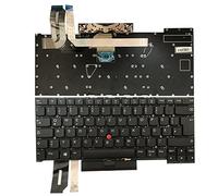 Gintai Clavier Allemand Keyboard QWERTZ Backlit pour Lenovo Thinkpad T490s 20NX 20NY, T495s 20QJ 20QK, X1 Extreme 1st 2nd Gen, P1 Gen 1 2 SN20S33955 PK131BR1D11 SN1381BL Keyboard Backlit Laptop