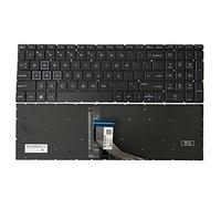 GinTai Clavier américain rétroéclairé pour ordinateur portable HP Pavilion Gaming 15-DK 15-EC 15-CX NSK-XN2BC PK1328B1B0900101 Violet