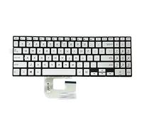 GinTai Clavier d'ordinateur portable rétroéclairé US de remplacement pour Asus Q525UA UX561UA UX561UN Q505UA SN6570BL (argent)