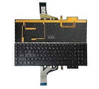 GinTai Clavier d'ordinateur portable rétroéclairé US de remplacement pour HP Omen 17-an 17-an011dx 17-an012dx 17-an013dx 17-an014dx 17-an053nr 17-an110nr 17-an120nr 9Z.NEBBQ.11K NSK-XH1K Q (noir)