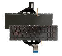 GinTai Clavier rétroéclairé US pour HP Omen 15-DC 15-DH 15-DC1018ca 15-DC1008ca DC-0108TX 15-dc0087nr 15-dc0010nr 15-dc0053nr 15-dc0020nr 15-dc0002NR 15-dc0002NR 15-DH00. 01 15-DH0161TX TPN-Q211