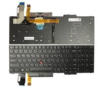 GinTai Clavier US rétroéclairé pour Lenovo ThinkPad 1ère génération T15 Gen 2 P15S Gen 1 Gen 2 5N20V77927 5N20V78108 5N20V7890 5N20V77999 5N20V78907 20T4 20T5 20S20S20 7 20S 6 20W7 20W6 20W5 20W4