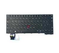Gintai Keyboard Clavier Backlit Layout pour Lenovo ThinkPad T14 / P14s / L14 Gen 3, L14 / T14 / P14s Gen 4 Keyboard Laptop Clavier rétroéclairé, Noir (IT/Italian/Italien)
