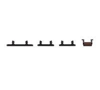 Gintai Lot de boutons latéraux noirs (muet/marche/arrêt/boutons de volume) de rechange pour iPhone 11