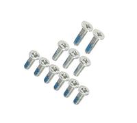 Gintai Vis 11pcs pour ASUS Chromebook Flip CX1101 CX1101CMA châssis Ordinateur Portable Housse de Base Fixation pour Fond d'ordinateur (Couleur : Argent)