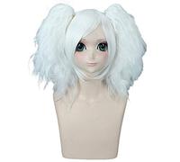 Gintama Sakata Gintoki femmes Wihte bouclés queues de cheval perruque Cosplay Costume résistant à la chaleur synthétique cheveux fête Cosplay perruques