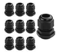 GINTOOYUN 10PCS M20x1.5 câble glande 6mm-12mm fil trou étanche Nylon joint verrouillable avec rondelle(M20x1.5)