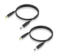 GINTOOYUN 2 Pack DC5521 à DC35135 Cordon d'alimentation 24AWG DC 5,5 mm x 2,1 mm mâle à DC 3,5 mm x 1,35 mm Câble de la caméra de sécurité Masculine pour Les caméras de sécurité,etc(3,2 Pieds)