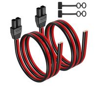 GINTOOYUN 2pcs ec5 Plug Power tailfill Cable 12awg ec5 mâle vers câble de réparation d'alimentation Ouvert Nu avec Capuchon étanche pour Pompe à air de Voiture(78.74 ") (Mâle-2 m)