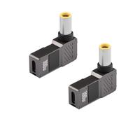 GINTOOYUN 2pcs USB C vers Ordinateur Portable Adaptateur de Charge Femelle C vers mâle DC 7,9 x 0,9 mm Seau 20v USB Type C entrée à dc7909 convertisseur d'alimentation jusqu'à 100W (DC7909)