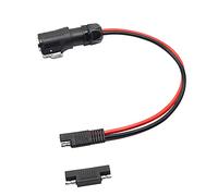 GINTOOYUN Adaptateur de câble SAE vers LP-20, Étanche 10 AWG 2 broches, Connecteur circulaire industriel vers câble SAE, Pour panneau solaire, valise, Ports solaires de camping-car