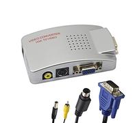 GINTOOYUN Adaptateur VGA vers RCA, convertisseur AV Composite S-Video vers VGA, pour HDTV, moniteurs, Ordinateur Portable, Bureau, PC. par Fengqlong