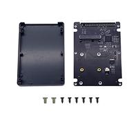 GINTOOYUN Boîtier de Disque Dur IDE, MSATA Mini PCI-E SSD vers 2,5 Pouces IDE 44Pin Converter Card avec Coque, Noir pour Ordinateur Portable ， Ordinateur de Bureau et Plus