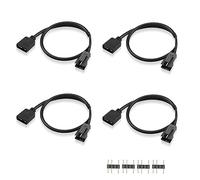 GINTOOYUN Câble d'Extension RGB 3 Broches Vers SM Adaptateur Mâle ARGB 5V Pour Ventilateur, Bande LED PC (0.98ft) (Style 3)