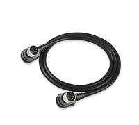 GINTOOYUN Câble MIDI DIN à angle droit à 5 broches - Angle droit à 90 degrés - DIN 5 broches mâle vers angle droit à 90 degrés - Câble audio MIDI mâle pour mixeur de musique,appareil MIDI etc. (1 m)