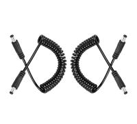 GINTOOYUN DC 5.5mm X 2.1mm mâle à mâle câble Adaptateur d'alimentation LED Bande Lumineuse, CCTV, Voiture, caméra de sécurité, etc. câble d'extension de Bobine d'alimentation DC (Paquet de 2)