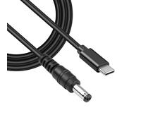 GINTOOYUN USB C à dc5521 câble de charge d'extension d'alimentation 65w PD USB type C entrée à DC 5.5x2.1mm sortie câble de charge d'alimentation pour routeurs,ordinateurs portables,etc(4.9ft)(20V)