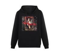 GINVIK Cher Love Hurts Men Hoody O Neck Hoody Sweatershirt Black M